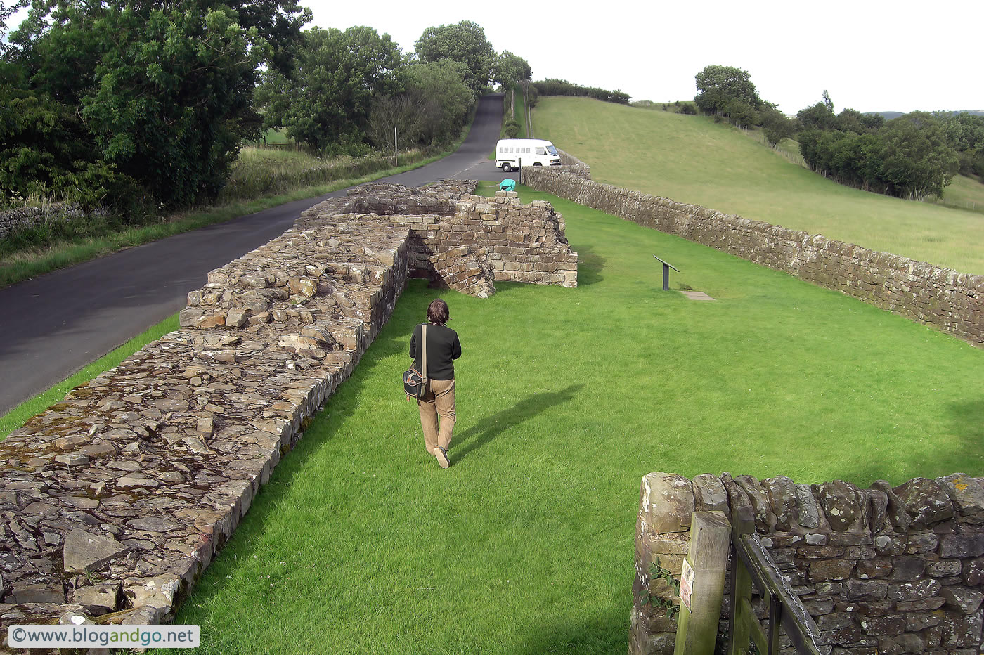 Hadrian's Wall Path - Remains of the wall and Turret 52a